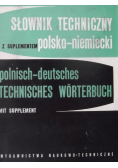 Słownik techniczny niemiecko-polski z suplementem
