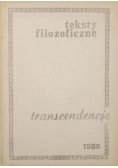 Teksty filozoficzne. Transcendencje