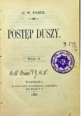Postęp duszy Tom I 1886 r.