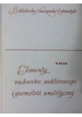 Elementy rachunku wektorowego  i geometrii analitycznej
