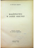 Małżeństwo w dobie obecnej