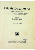 Kazania katechizmowe Tom I O wierze 1930 r.