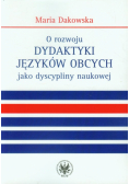 O rozwoju dydaktyki języków obcych jako dyscypliny naukowej