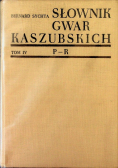 Słownik gwar kaszubskich Tom IV