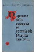 Najemna siła robocza w rzemiośle Paryża XIII - XV w