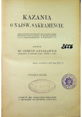 Kazania o najświętszym sakramencie 1910 r