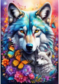 Puzzle 1000 Matczyna miłość - Wilki