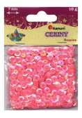Cekiny różowe 7mm 10g