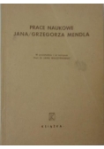 Prace Naukowe Jana /Grzegorza Mendla ,1948r.