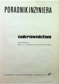 Poradnik inżynier cukrownictwo