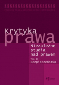 Krytyka prawa Niezależne studia nad prawem Tom II