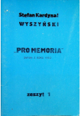 Pro memoria