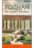 Poznań spis zabytków architektury
