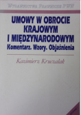 Umowy w obrocie krajowym i międzynarodowym