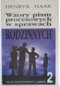 Wzory pism procesowych w sprawach rodzinnych