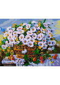 Malowanie po numerach - Letnie kwiaty 40x50cm