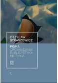 Pisma Tom 1 Opowiadania publicystyka krytyka