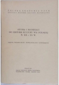 Studia i materiały do historii kultury wsi polskiej w XIX i XX w.