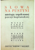 Słowa na pustyni antologia współczesnej poezji kapłańskiej