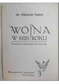 Wojna w 1920 roku Przyczyny katastrofy wrześniowej
