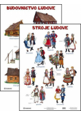 Plansza Stroje ludowe Budownictwo ludowe