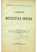 Metafizyka ogólna 1902 r.