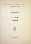 Relacje w perspektywie absolutnego monizmu F. H. Bradleya