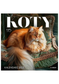 Kalendarz 2025 Koty ścienny