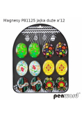 Magnesy świąteczne pisanki duże 12szt