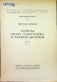 Słownik gwary Domaniewka w powiecie łęczyckim Część III