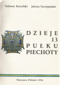 Dzieje 13 pułku piechoty