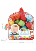 Klocki miękkie w plecaku 23szt