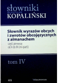 Słownik wyrazów obcych i zwrotów obcojęzycznych z almanachem Tom IV