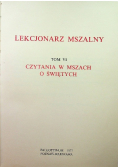 Lekcjonarz Mszalny Tom VI Czytania w mszach o świętych