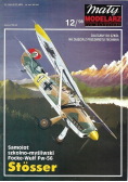 Mały modelarz Nr 12 / 98 Samolot szkolno - myśliwski Focke  Wulf Fw 56 Stosser