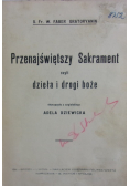 Przenajświętszy Sakrement czyli dzieła i drogi Boże