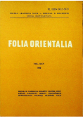 Folia Orientalia Vol XXV 1989