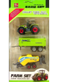 Traktor z przyczepami