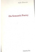 On Semantic Poetry