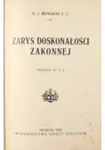 Zarys doskonałości zakonnej, 1925 r.