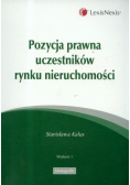 Pozycja prawna uczestników rynku nieruchomości