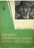 Przysłowia i przymówiska ludowe ze Śląska Cieszyńskiego