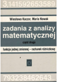 Zadania z analizy matematycznej Część druga
