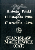 Historja Polski od 11 listopada 1918 do 17 września 1939 r