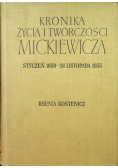 Kronika życia i twórczości Mickiewicza Styczeń 1850  -  26 Listopada 1855