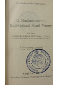 O Naśladowaniu Najświętszej Marji Panny 1936 r.
