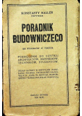 Poradnik budowniczego, 1924 r.