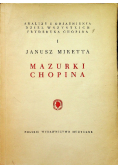 Mazurki Chopina Tom 1  1949 r.