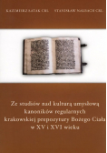 Ze studiów nad kulturą umysłową kanoników