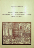 Szkolnictwo w miastach zachodnich ziem województwa ruskiego XVI do XVIII w
